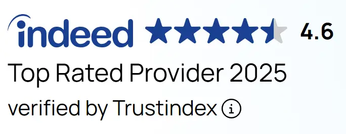 indeed 2025 top provider badge white bg | 24x7 Direct